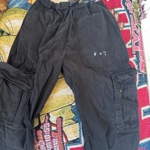 Off White Cargo parachute pants